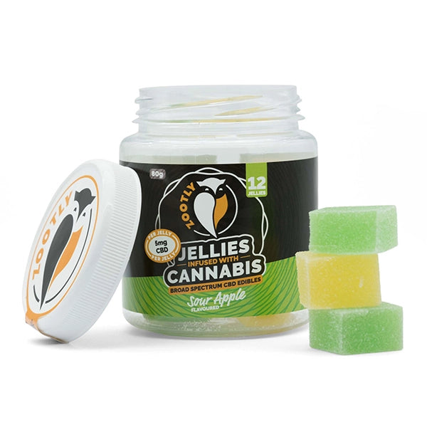 CBD Jellies Jar – Sour Apple (120mg)
