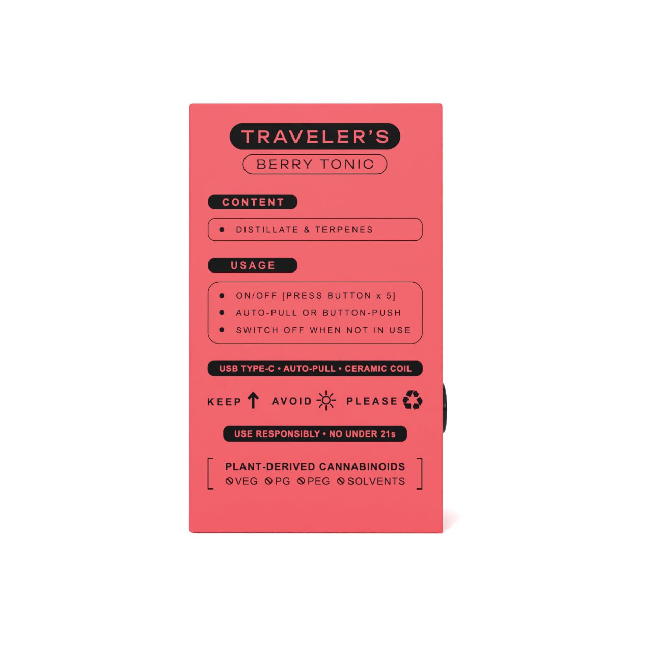 Traveler's Disposable 1ml - Berry Tonic