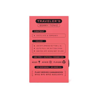 Traveler's Disposable 1ml - Berry Tonic